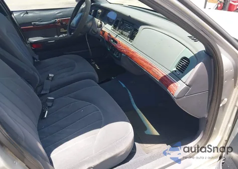 2000 Mercury Grand Marquis Gs from USA, damaged, VIN 2MEFM74W9YX622596